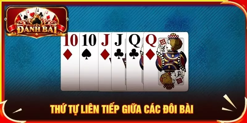 Thứ tự liên tiếp giữa các đôi bài