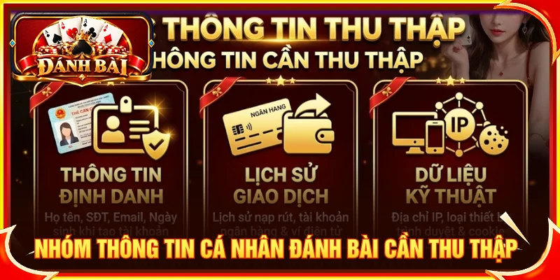 Những dữ liệu cần thiết để quản lý và xác minh tài khoản